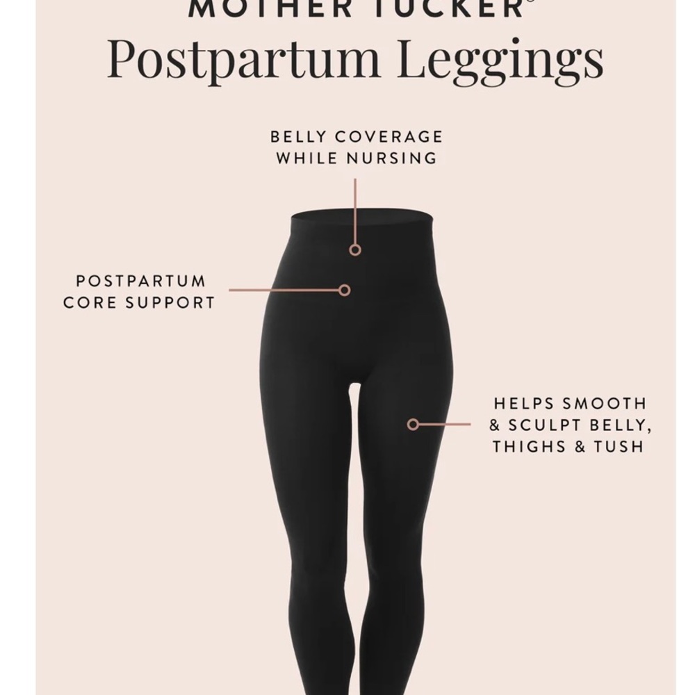 Mother Tucker Postpartum Leggings - Black